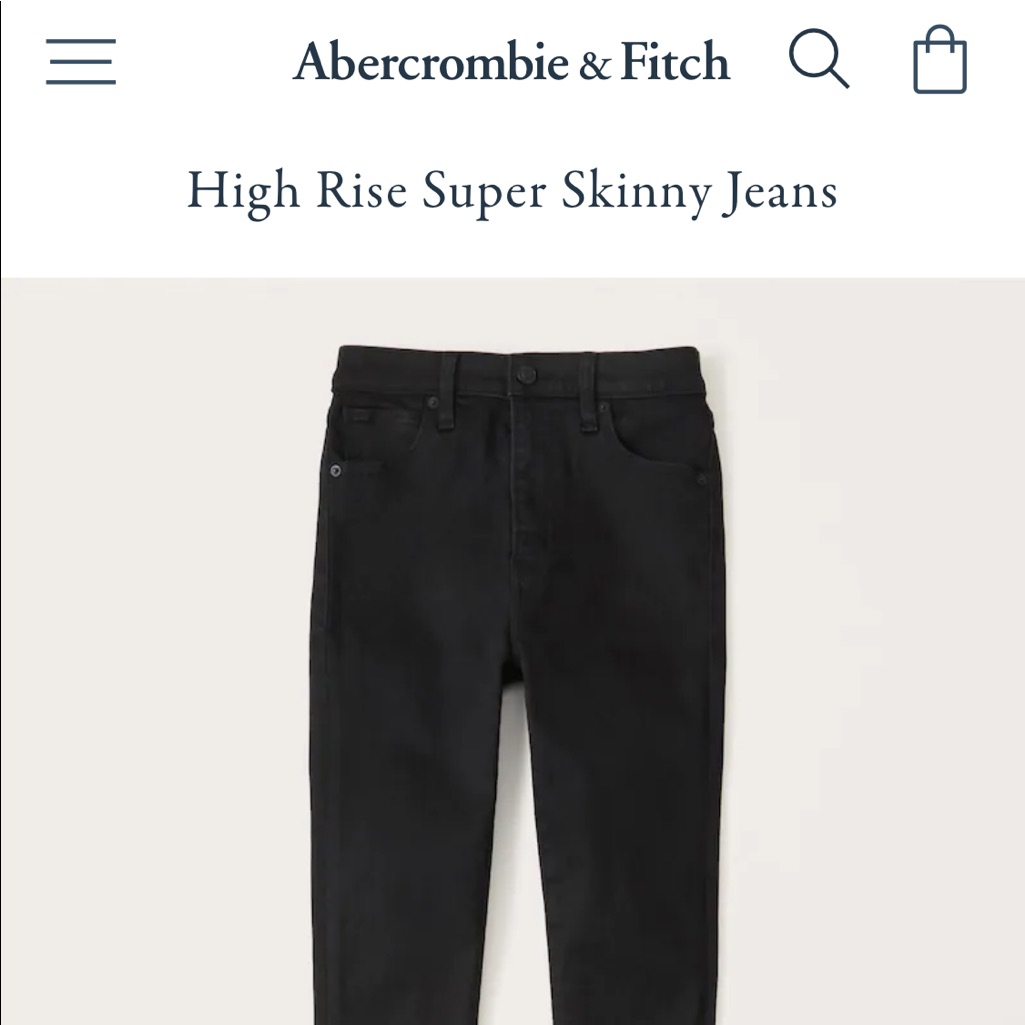 Nwt Abercrombie Women’s High Rise Super Skinny Jeans